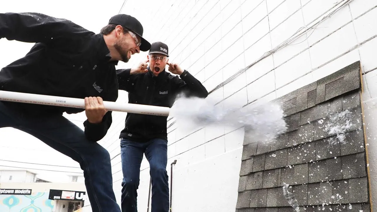 Simulated Hail Damage Test: Asphalt vs Slate vs Metal Roofing