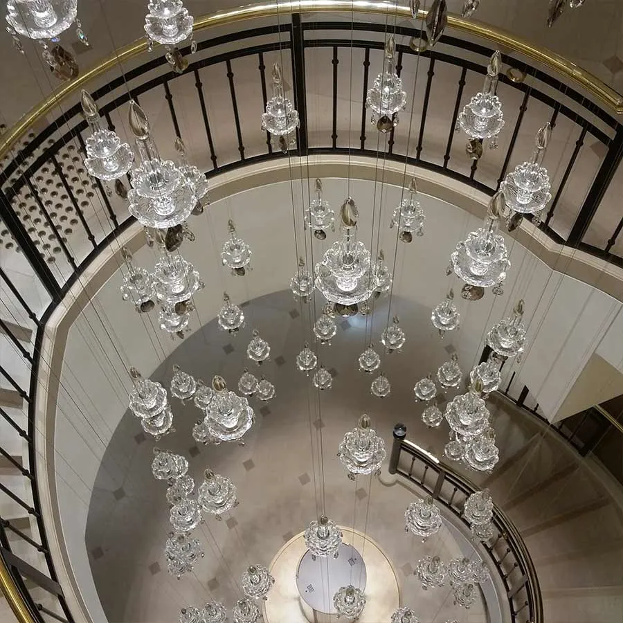 Windfall Contemporary Crystal Lighting at Sydney Flagship Cartier Store by Project Lighting Australasia