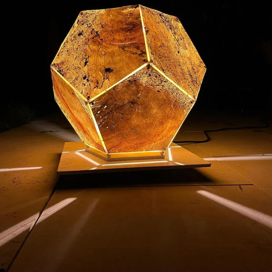 Lichtvolle-Koerper 13 Stone Lamp by Lichtvolle-Koerper