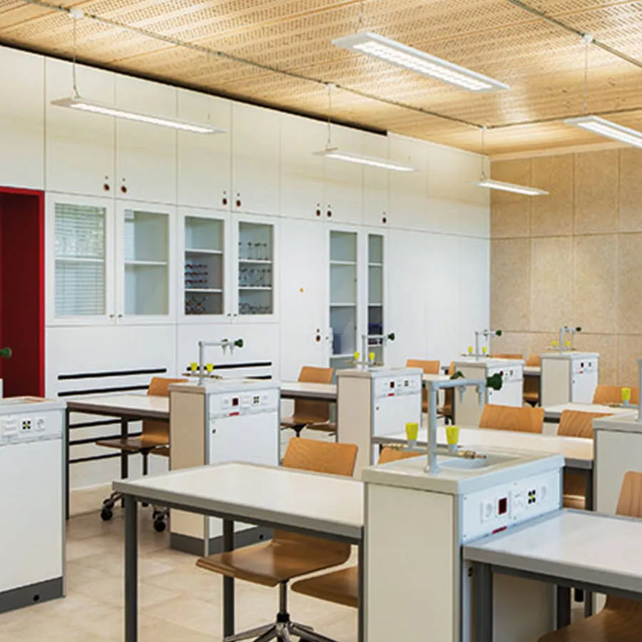 Wood ceiling and floor elements by Lignatur