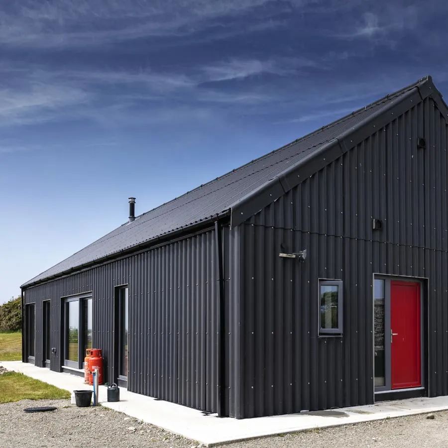 Corrugated fibre cement wall panels by SVK