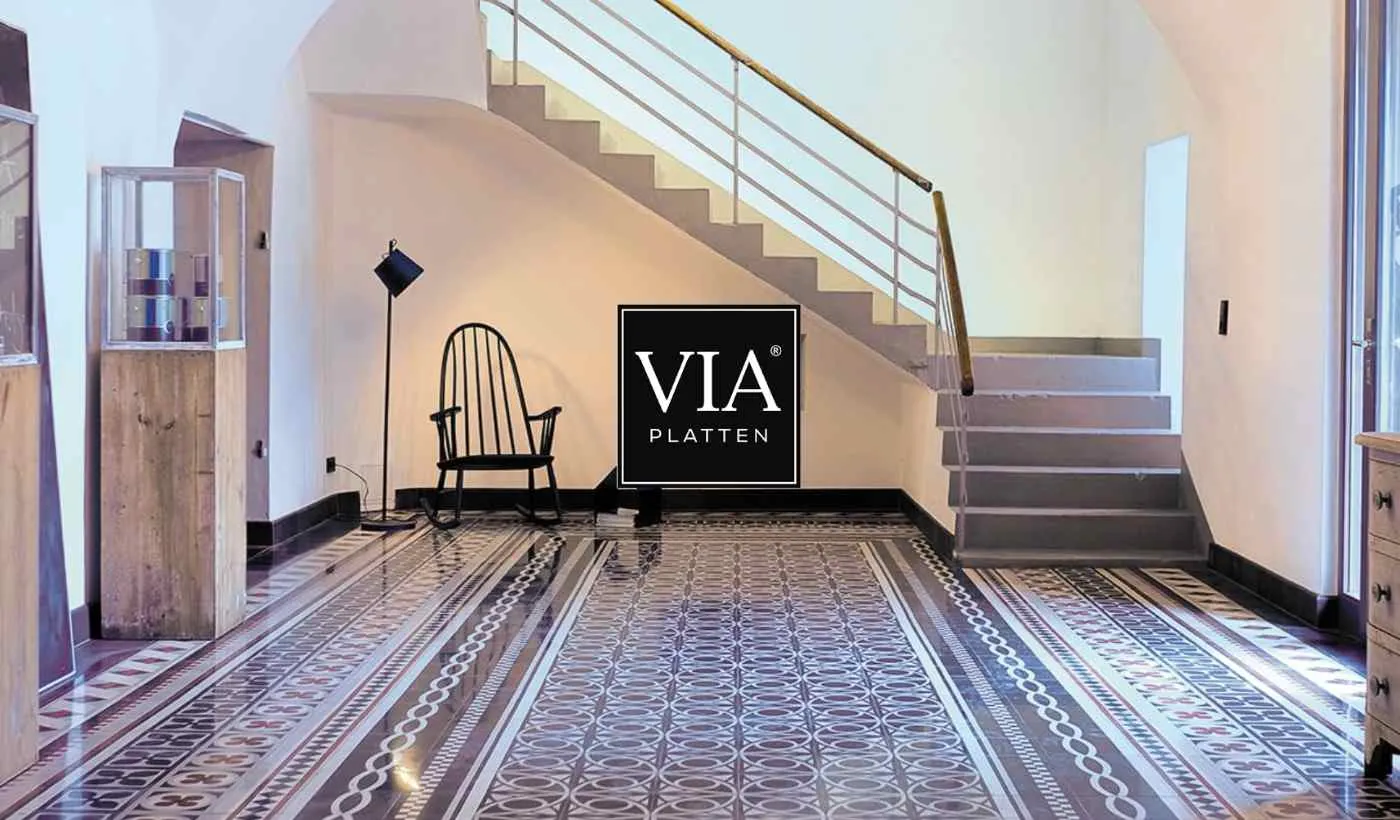 Cement mosaic tiles,terrazo tiles and chalk paint by VIA GmbH