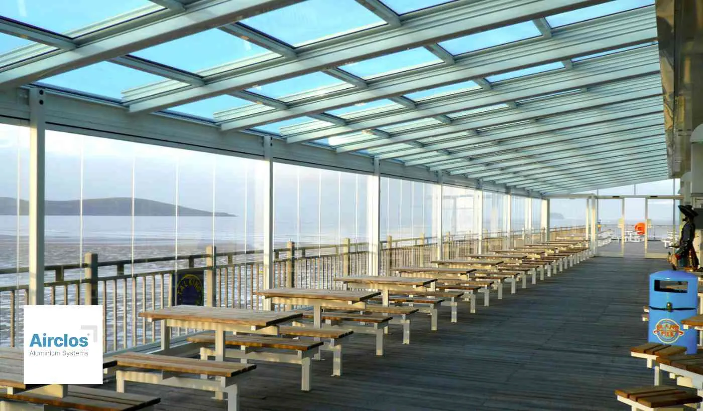 Bi folding doors, Retractable Roofs Skylights and Sliding Glass Wall by Airclos