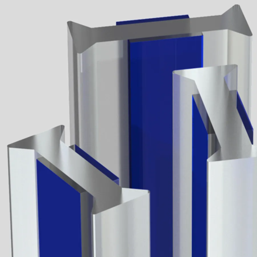 glass partition profile by Exa