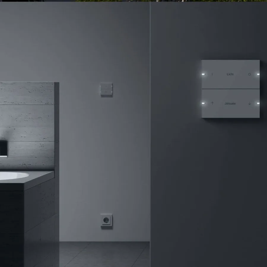 Gira 17 Touch control for light blinds and tempertature by Gira