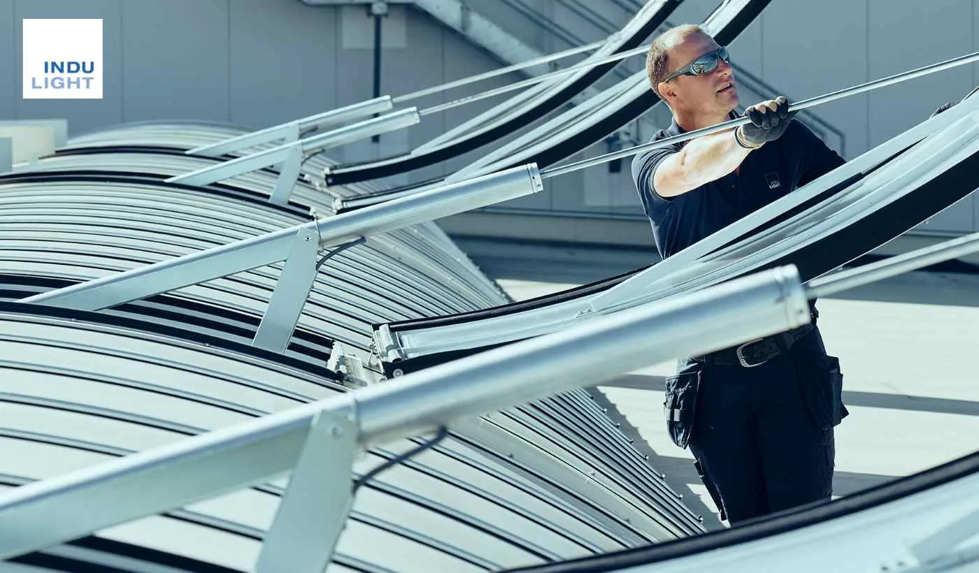 Sky Strips Sky Domes Flat Roof Windows and ventilation by InduLight