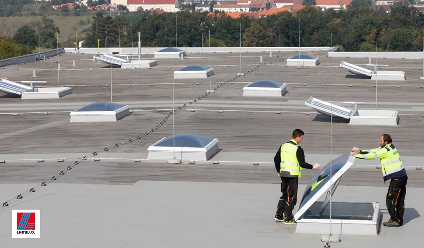 daylight systems and fiber composites by Lamilux