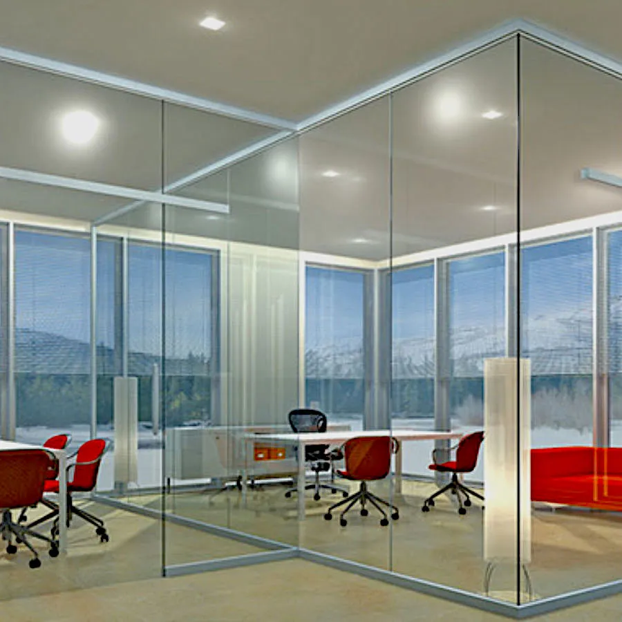 Alcam 17 Glass office separator by Alcam