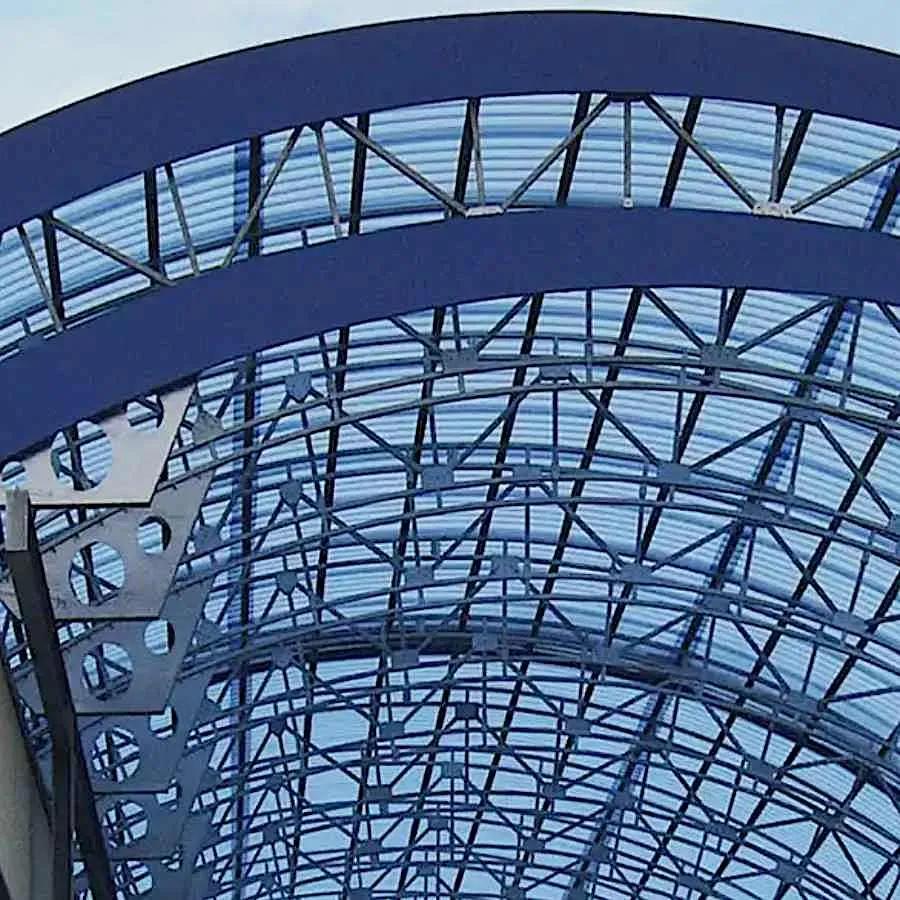 Curved Skylight Installation by PolyPiu