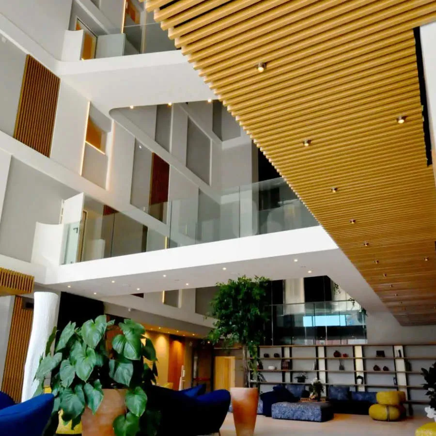 Atena 15 Wood Finish Metal Ceilings by Atena