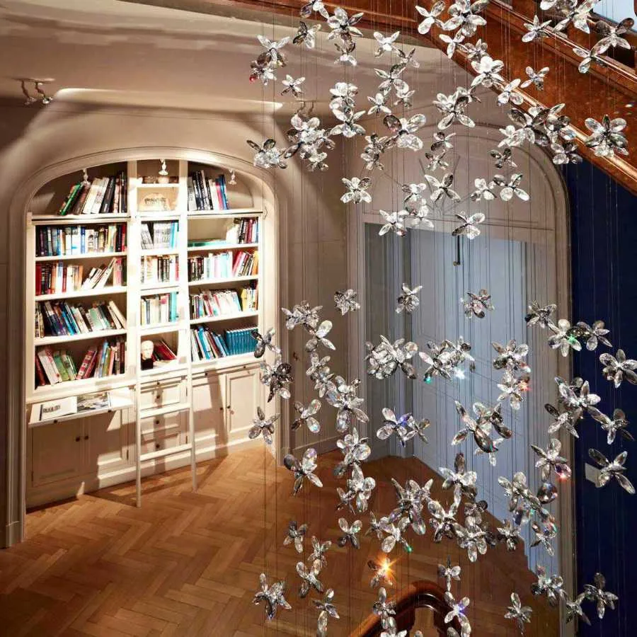 Windfall Contemporary Crystal Lighting 13 Flower Collection by Windfall