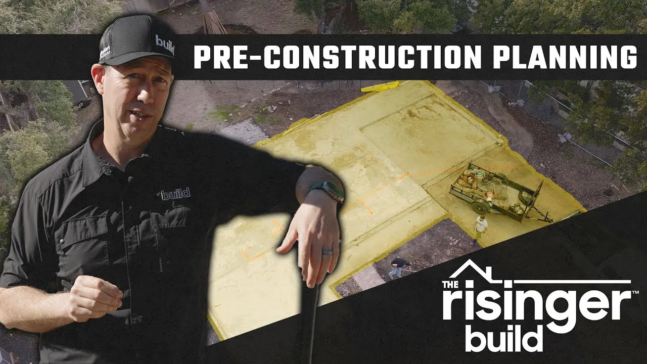 Pre-construction planning on Matt Risinger's Building project. Episode 1