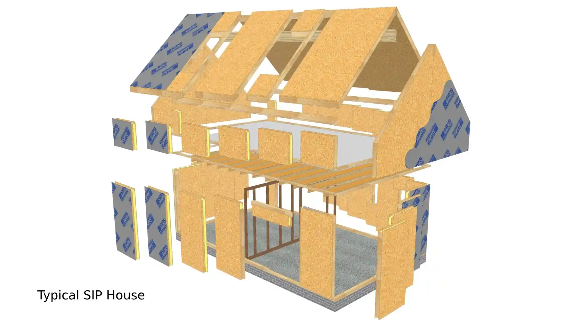 Building Systems Compared Typical SIPS House Detail
